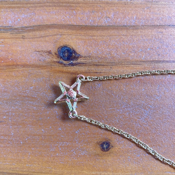 Avon Star Anklet Goldtone Clear Stone 9.5 inches Long - Picture 4 of 6